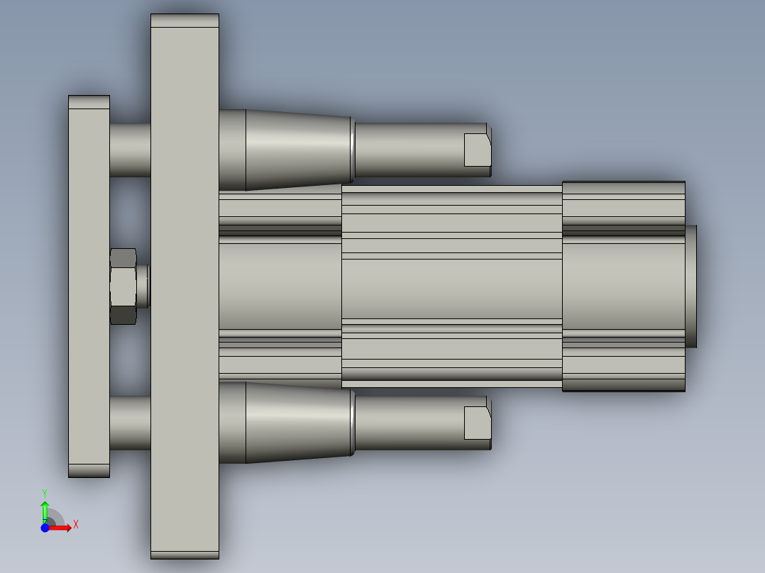 CCDCP96SDB63-50-00四柱气缸前视图