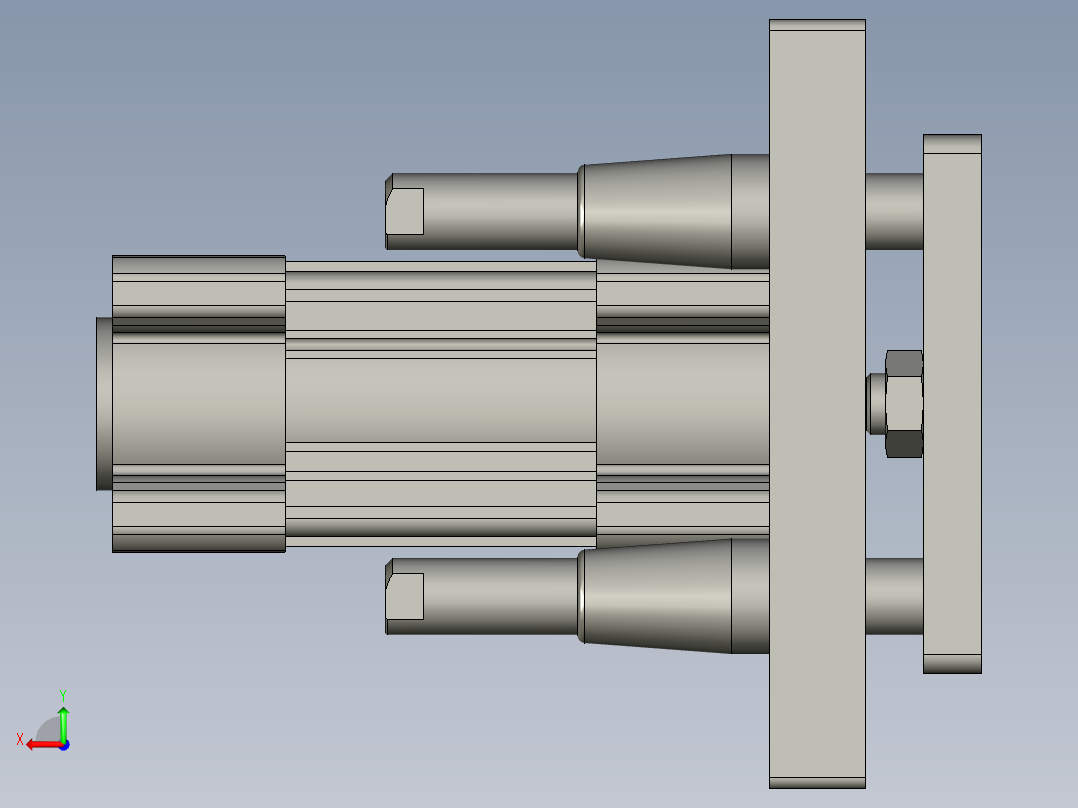 CCDCP96SDB63-50-00四柱气缸后视图