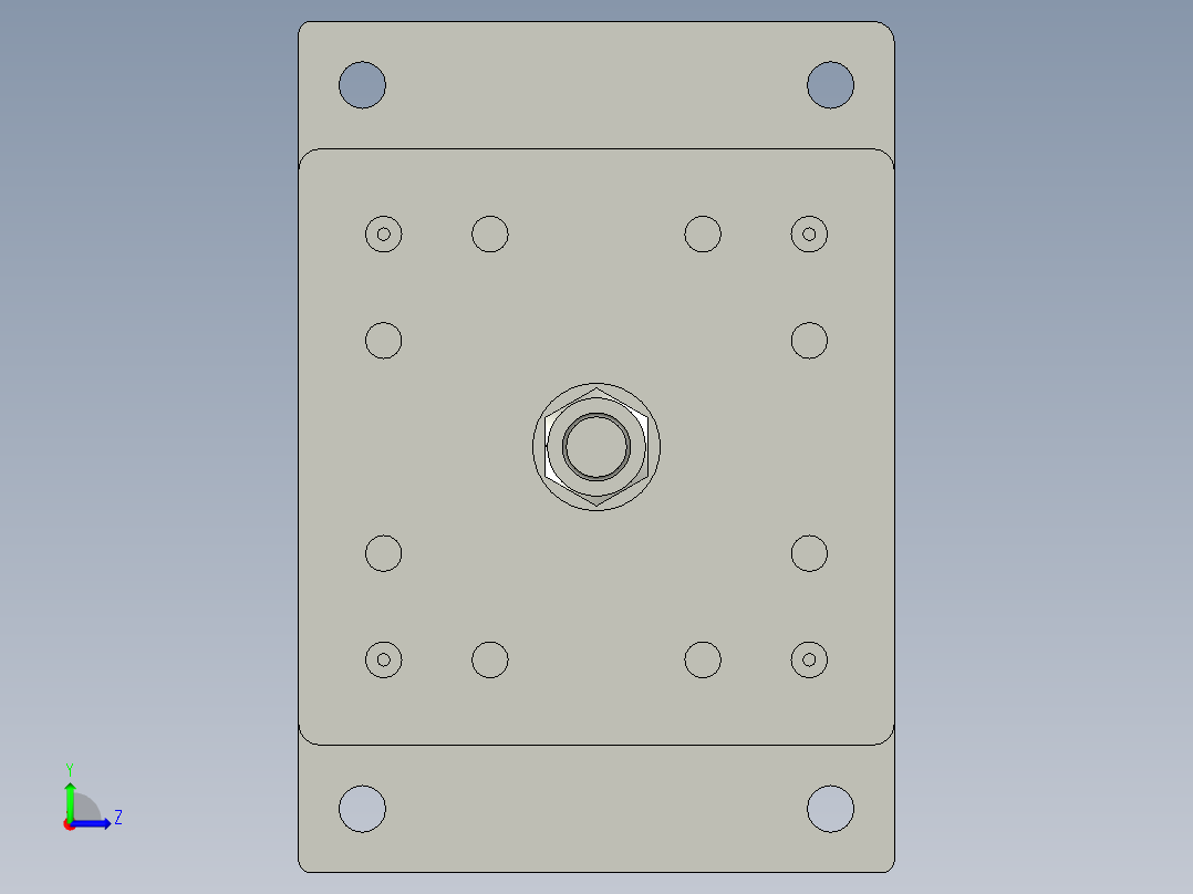 CCDCP96SDB63-50-00四柱气缸左视图