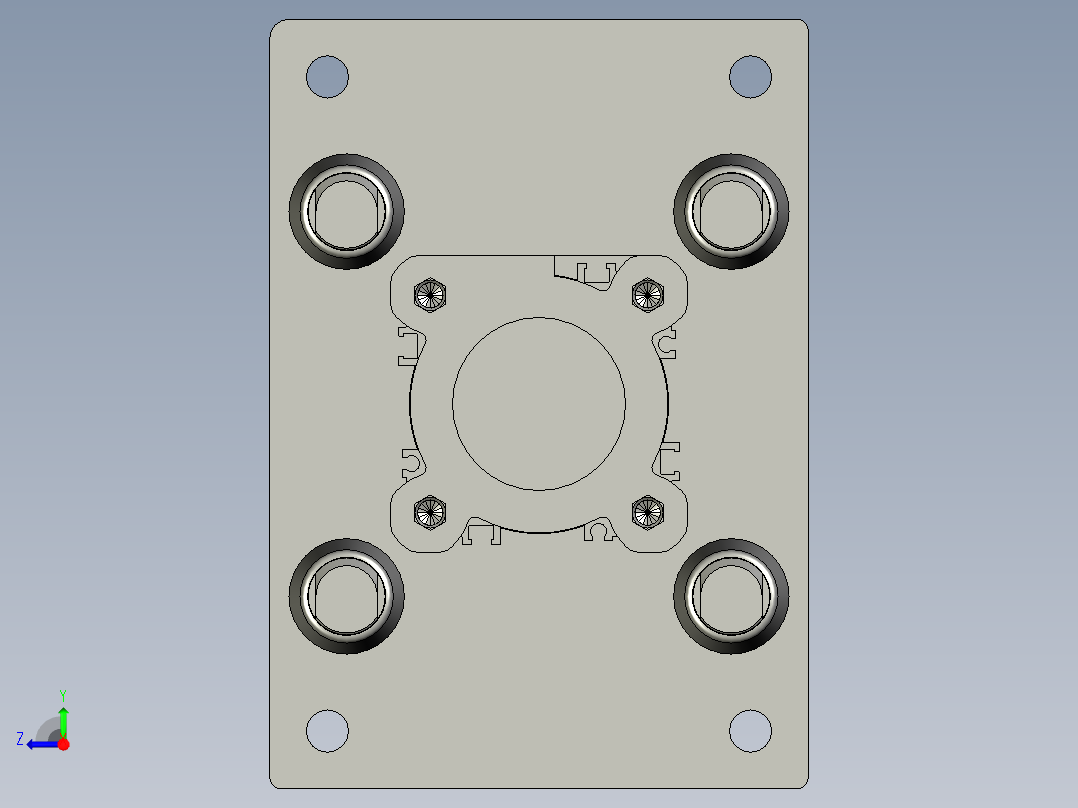 CCDCP96SDB63-50-00四柱气缸右视图