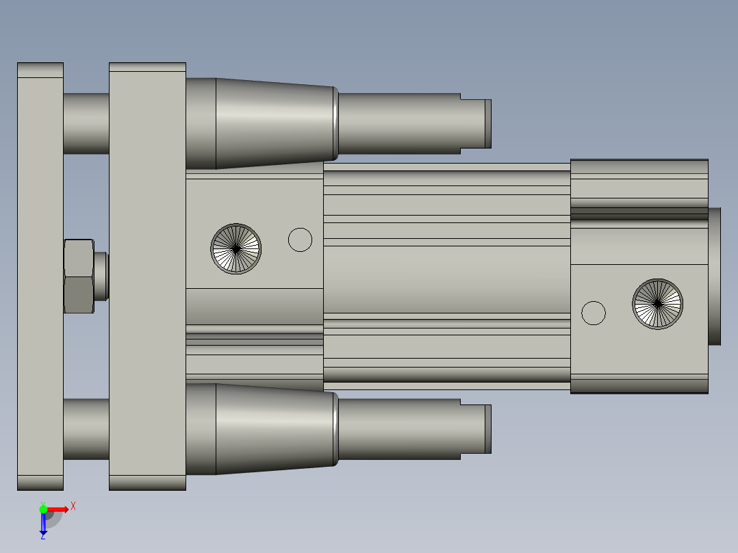 CCDCP96SDB63-50-00四柱气缸俯视图