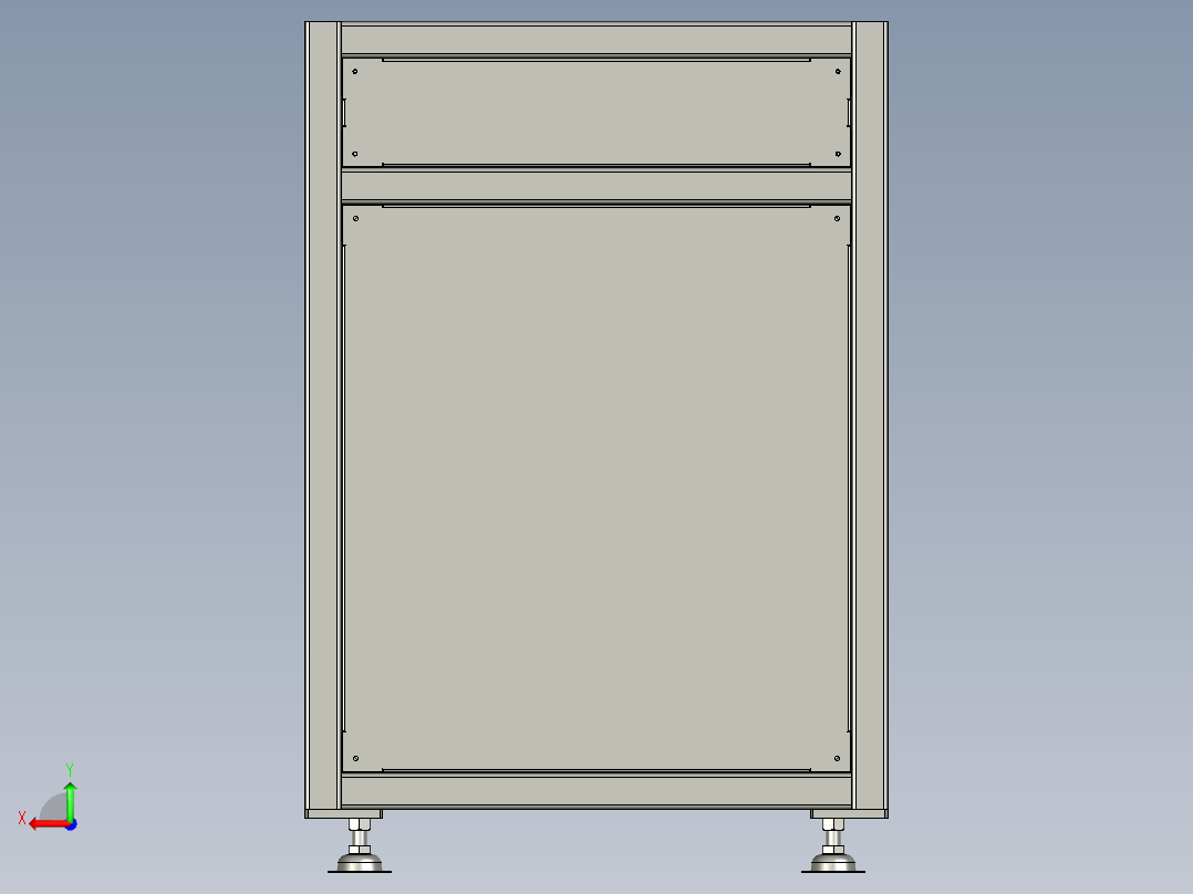 托盘回转输送提升机后视图