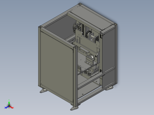 托盘回转输送提升机正等轴测缩略图