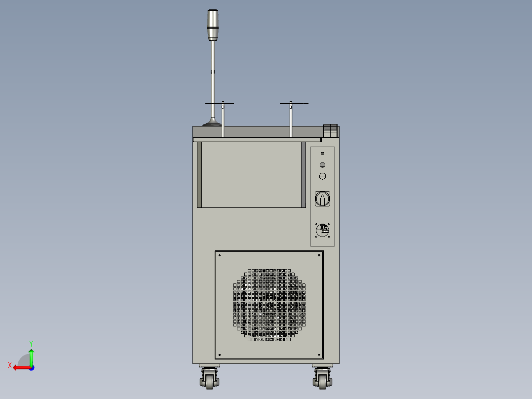水循环制冷小型制冷机后视图
