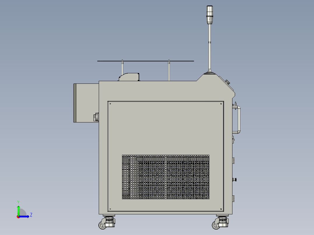 水循环制冷小型制冷机左视图