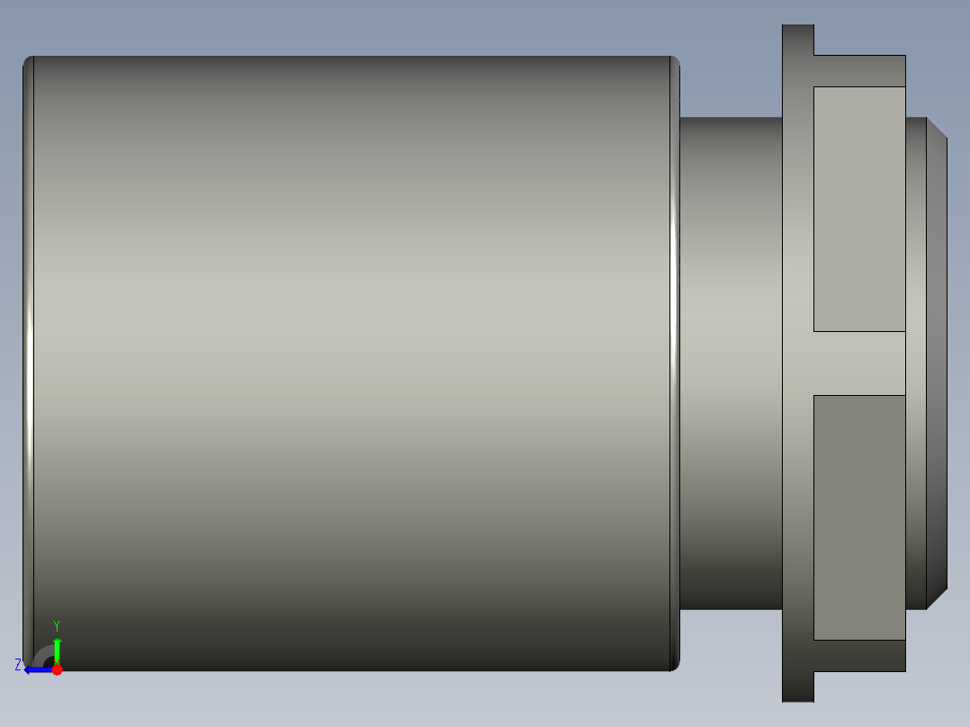 M24-波纹管快插件右视图