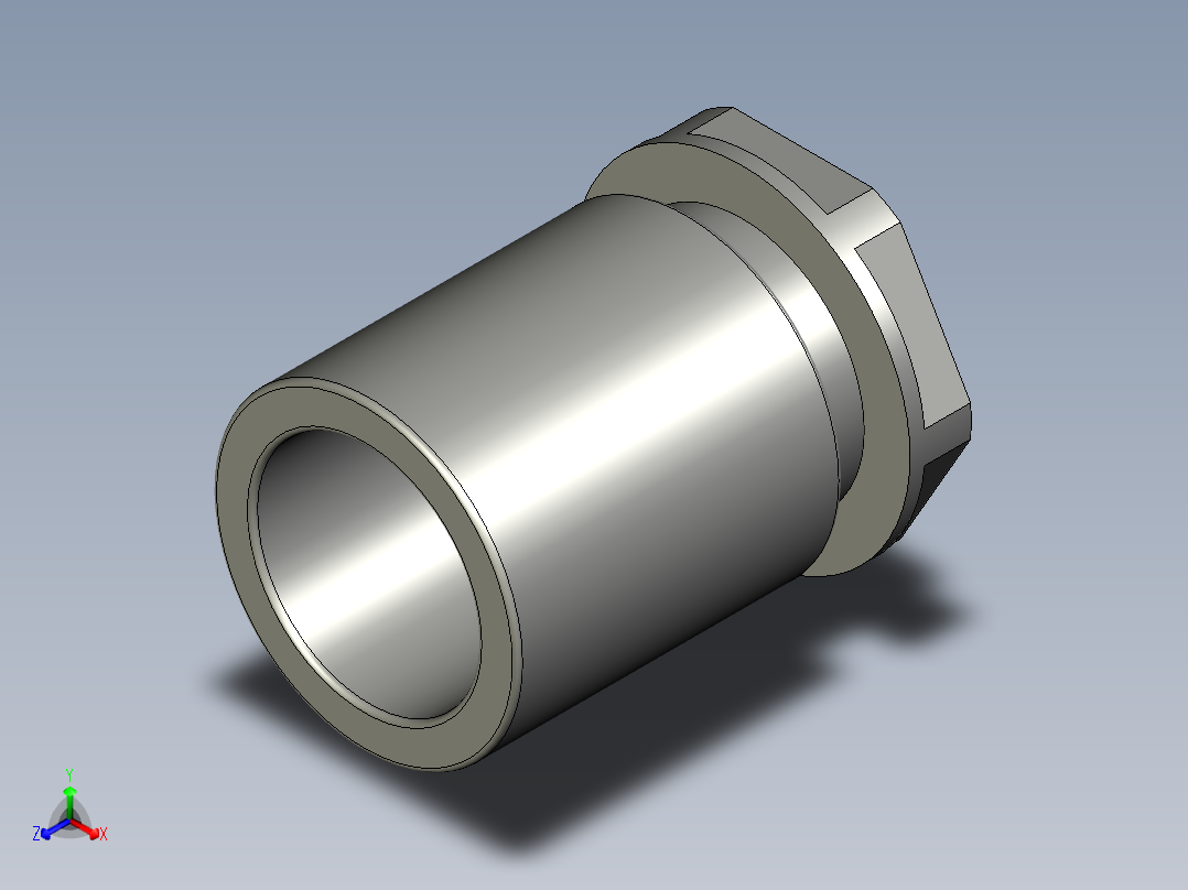 M24-波纹管快插件正等轴测图