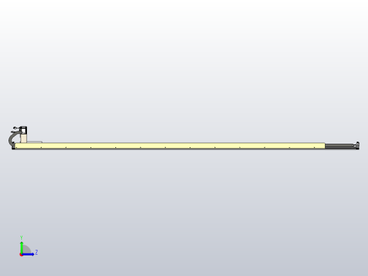 MFM14-BC-400W-3000L齿轮齿条模组MFM14 最大负载88KG左视缩略图
