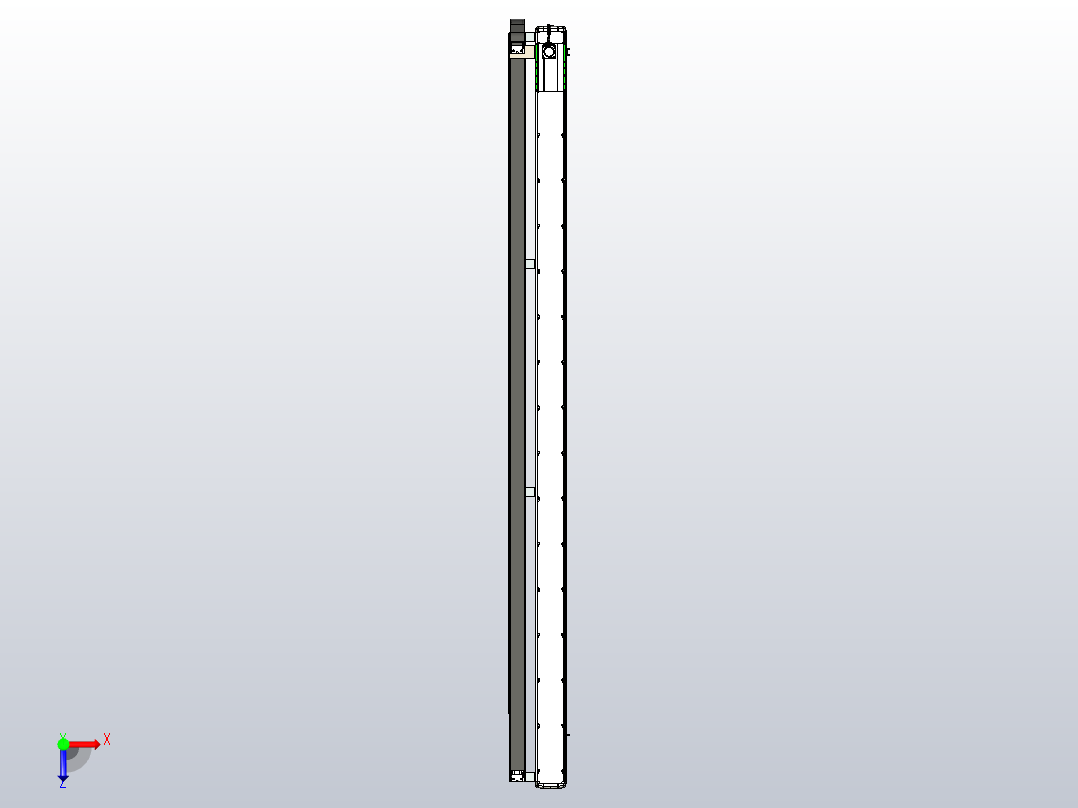 MFM14-BC-400W-3000L齿轮齿条模组MFM14 最大负载88KG俯视图