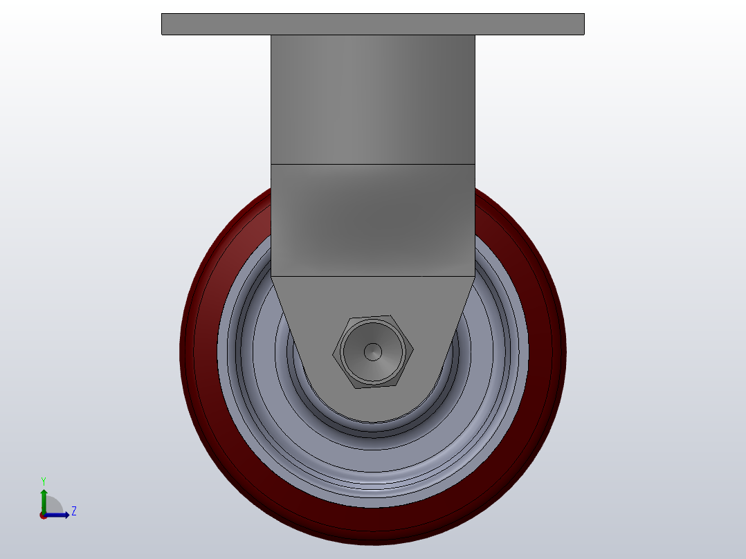 脚轮Colson-4_04108_939左视图