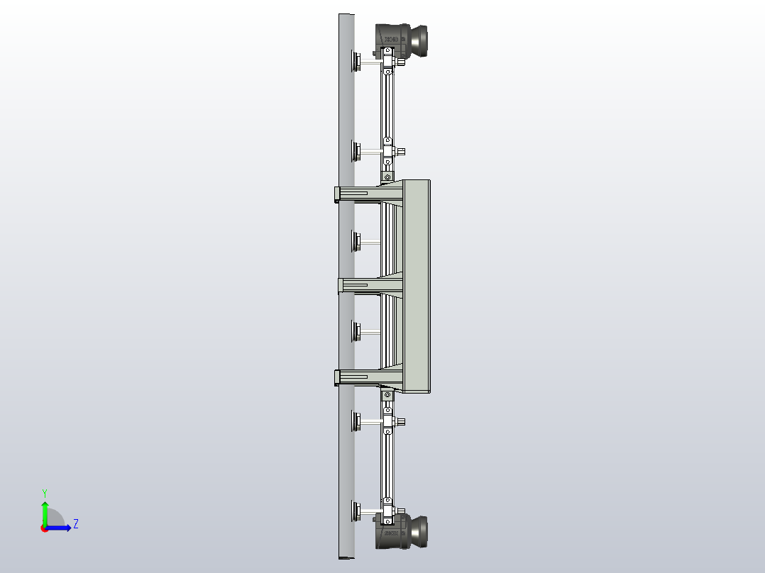 吸附襟翼末端抓手左视图