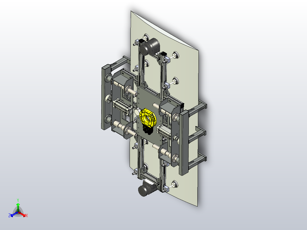 吸附襟翼末端抓手正等轴测图