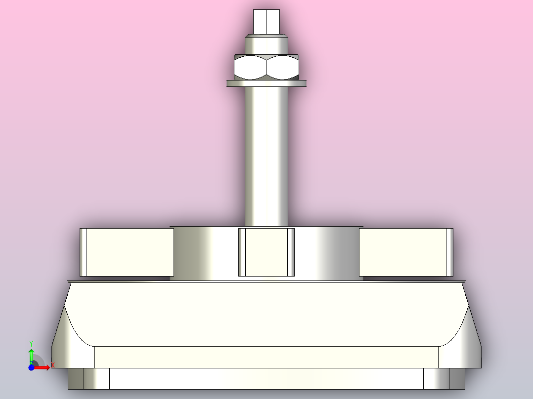 减震座[FEK200]前视图