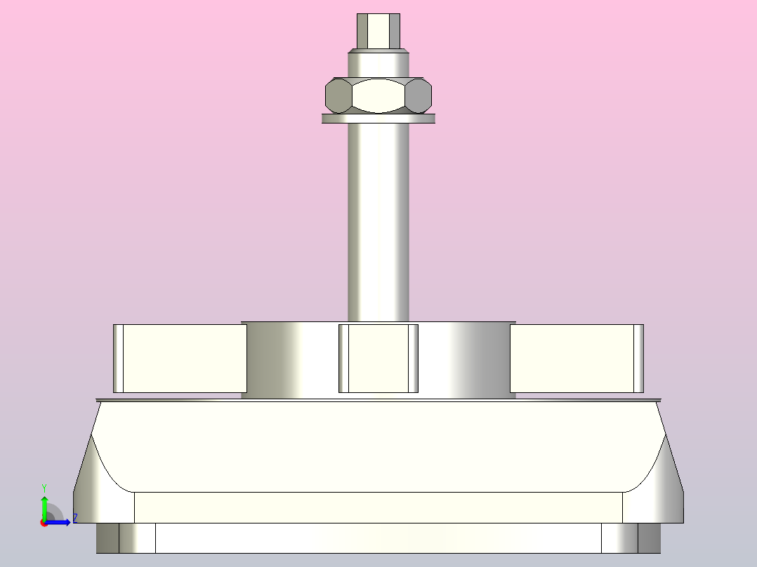 减震座[FEK200]左视图