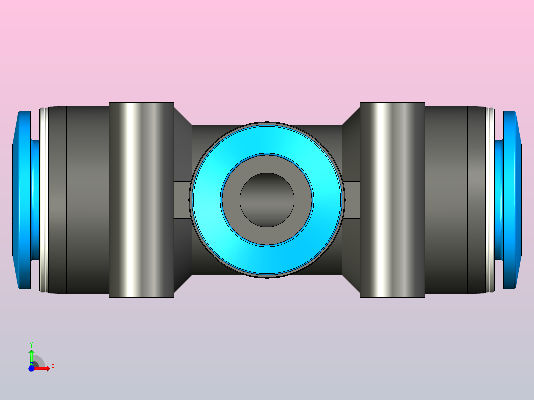 快插接头QST-12-10前视图