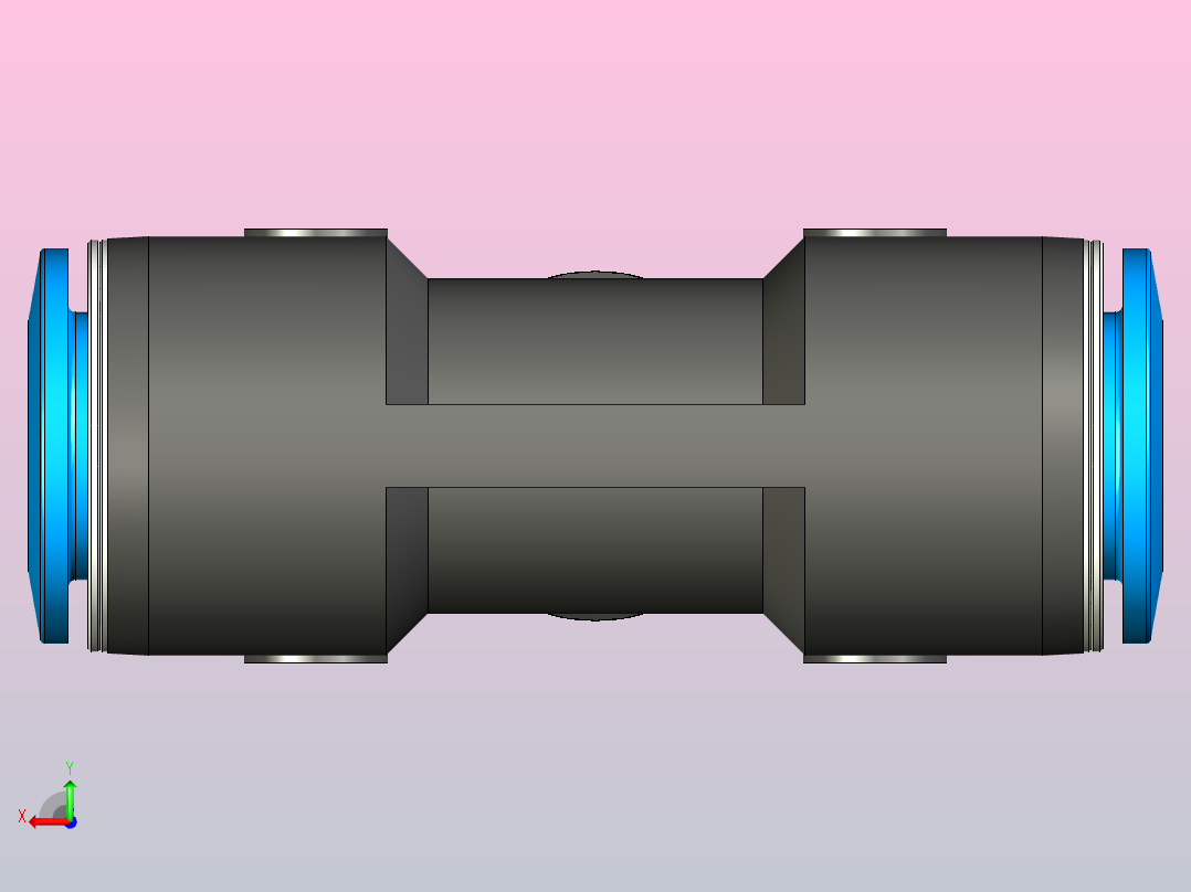 快插接头QST-12-10后视图