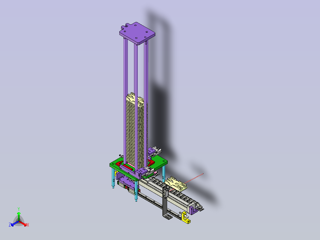 一种小型吸塑盘自动供料装置主视图