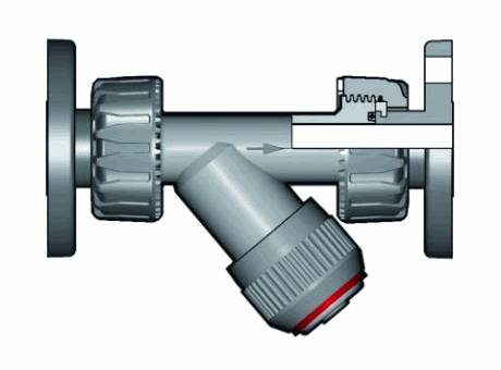 4RVUOC 固定法兰过滤器沉积物，钻ENISO  DIN PN10  16。