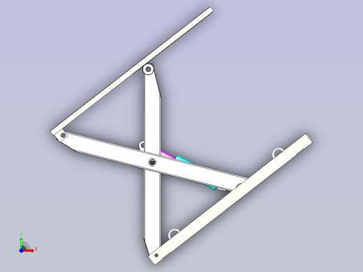 剪式升降机3D模型前视缩略图