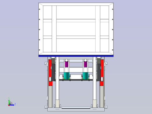剪式升降机3D模型左视缩略图