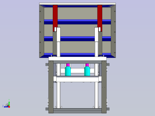 剪式升降机3D模型右视缩略图