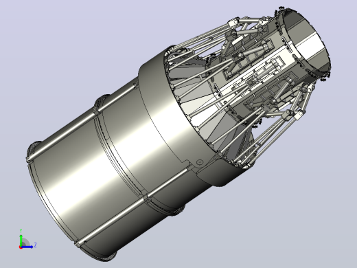 jet engine喷气发动机(含矢量喷管结构)左视缩略图