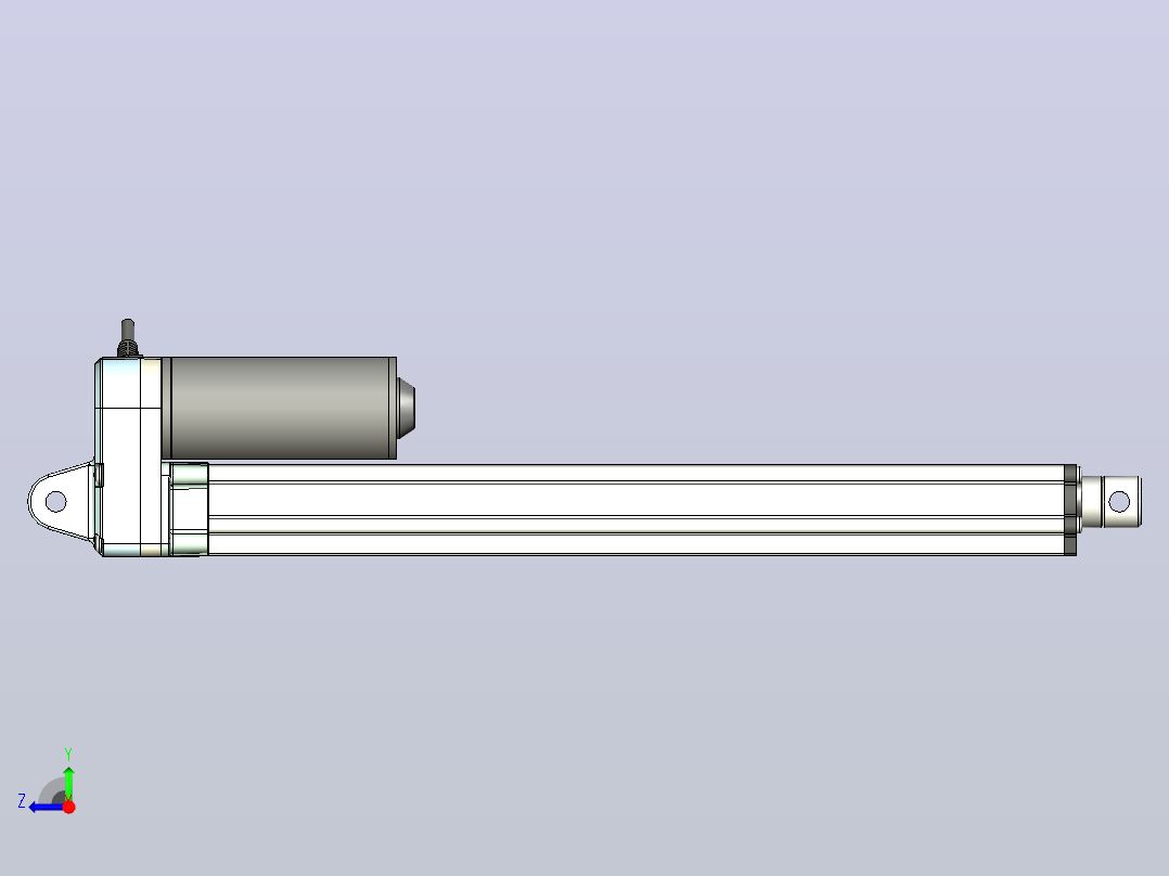 电动推杆3000N(ZJWSN-A2)[ZJWSN-A2-S300]右视图
