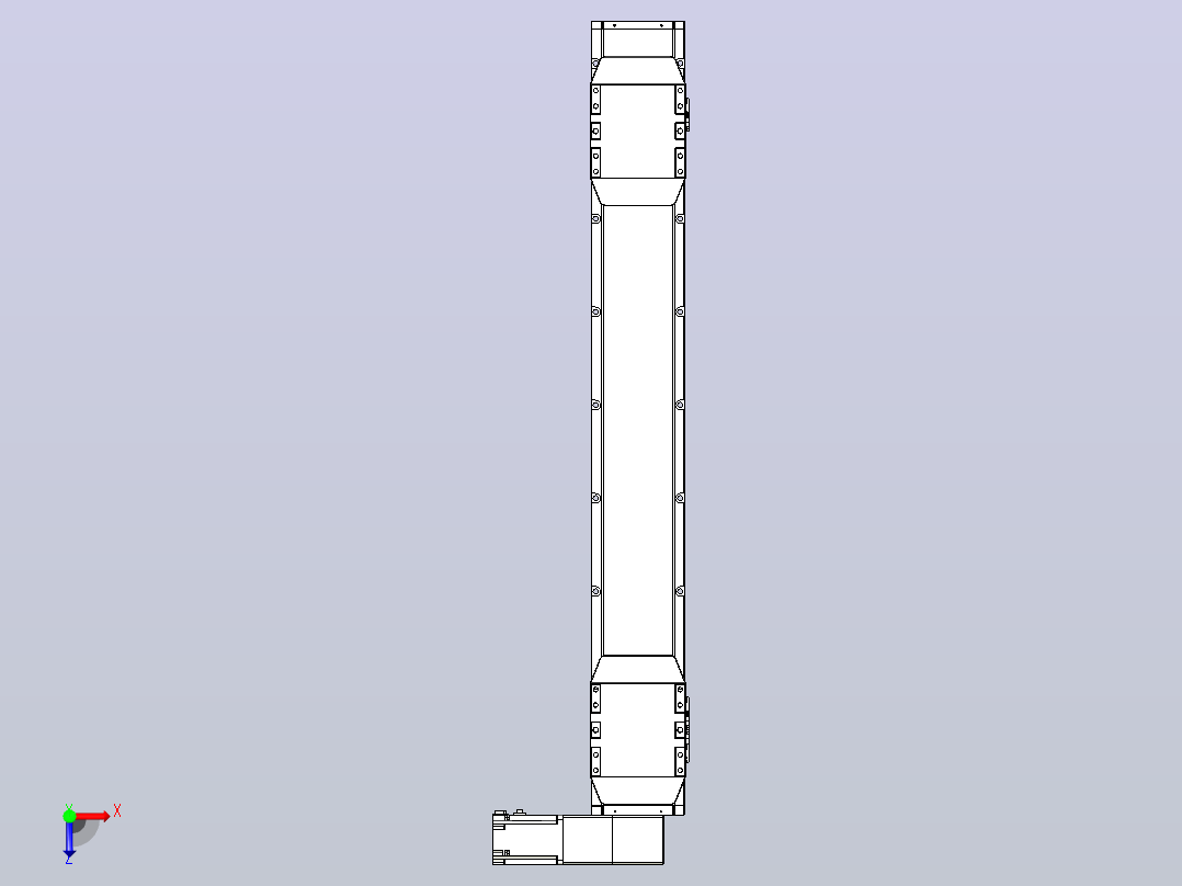 皮带直线轴双滑块型TPA-GCBS-150-P80-L350-DR-M75-N3俯视图