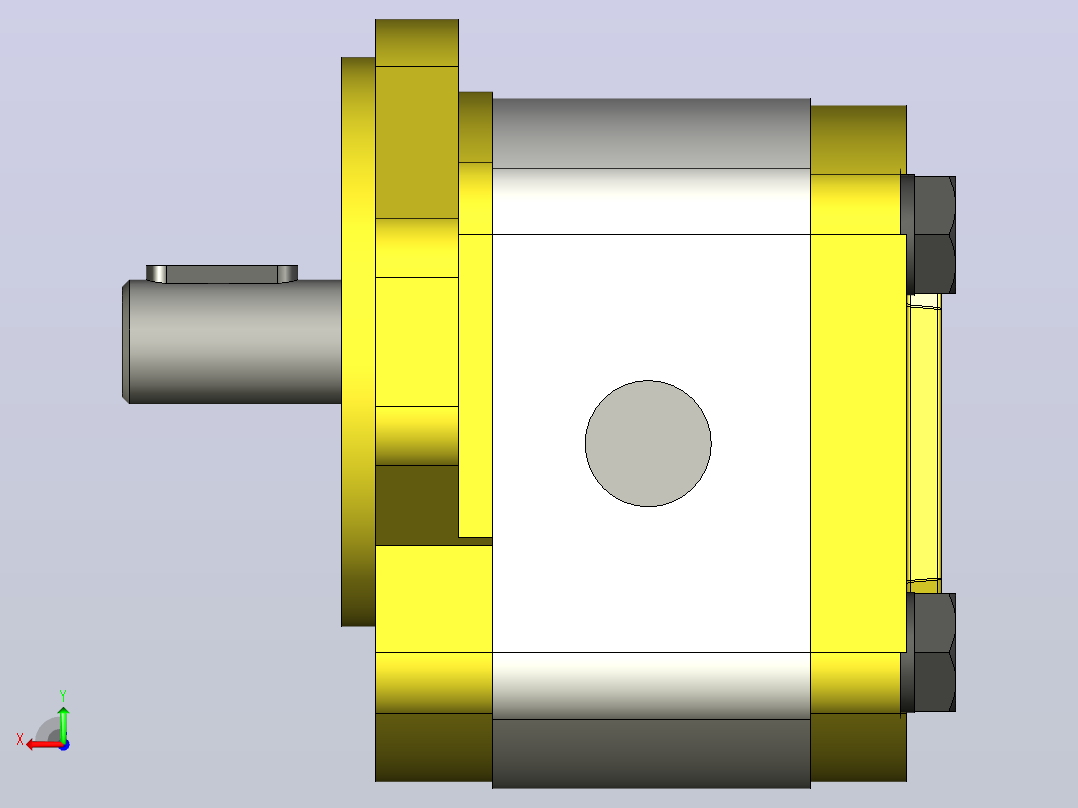 液压齿轮泵 (2)后视图