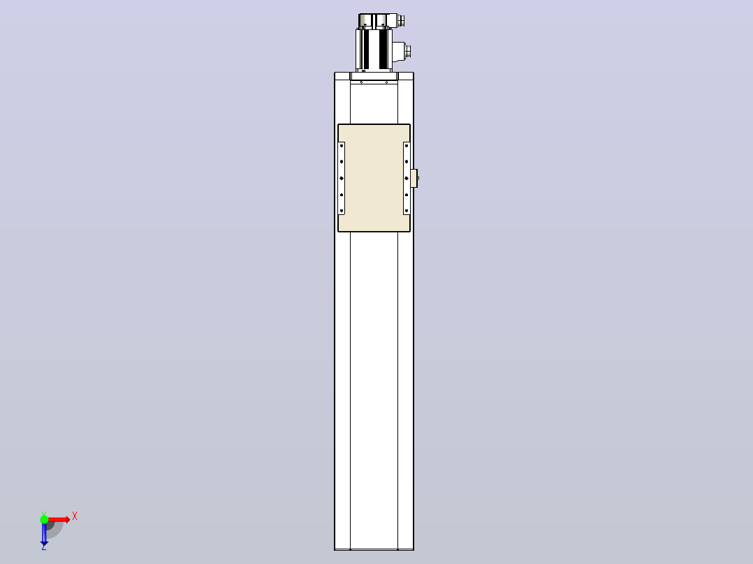 滚珠丝杠直线轴带导轨全封闭TPA-HCR-220D-3210C-L850-M-C-P1K-N3俯视图