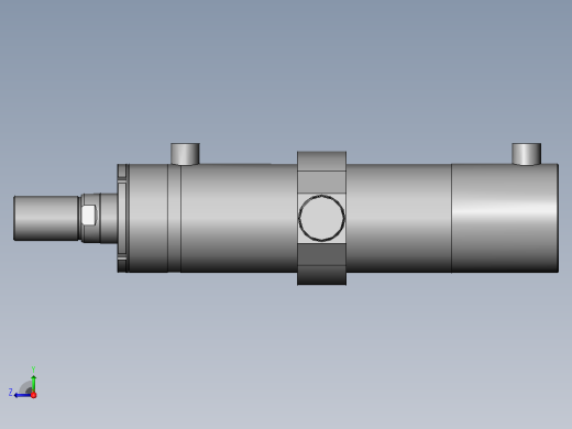 HSG-100X56-TC 高压、低压中间砲耳型液压工程油缸[HSG-100X56-300-TC]右视缩略图