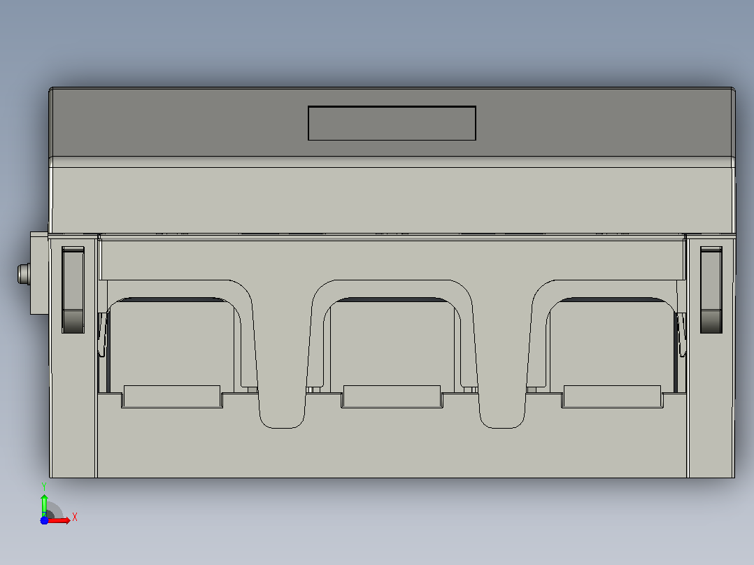 NHR17-400、630 3P熔断器式隔离开关三维模型202104前视图