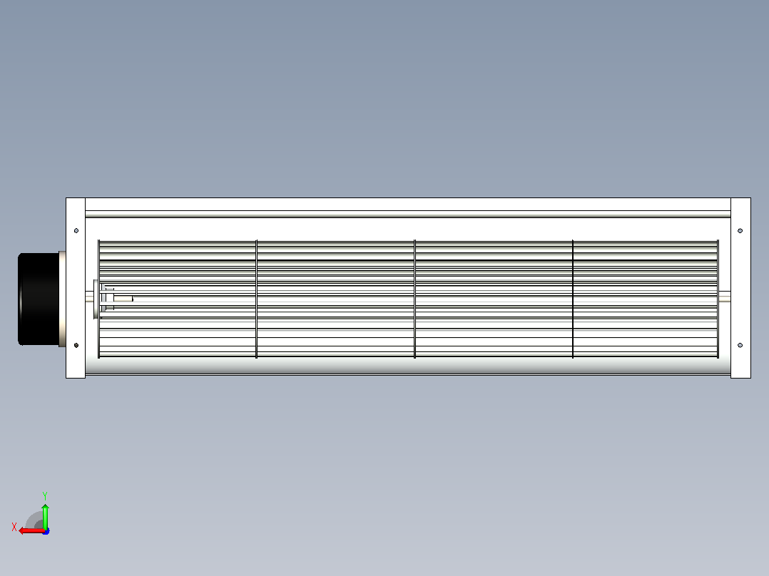 电风机3D模型后视图