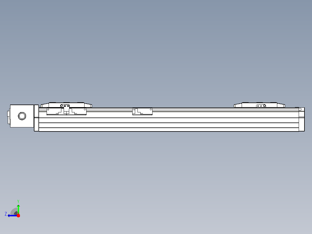 皮带直线轴双滑块型TPA-GCBS-80-P60-L175-DR-M20-N3右视图