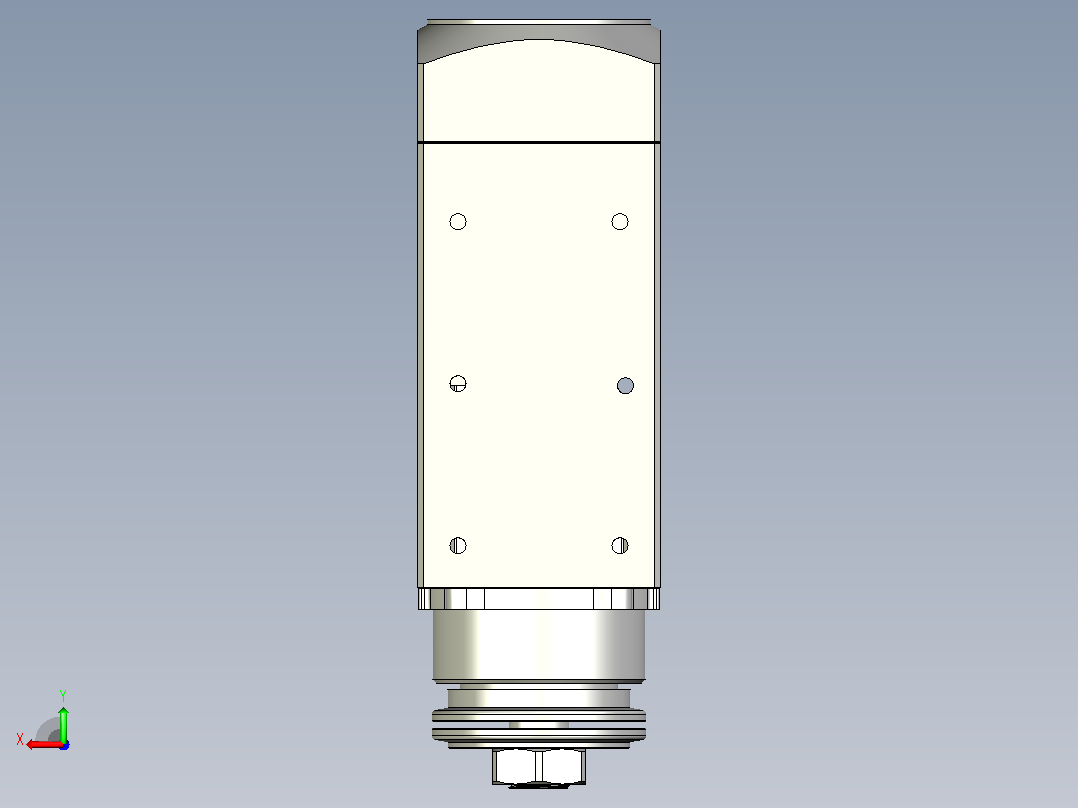 6068C-SCF30铝材精密锯切系列电主轴[SFM6068C-06-3.7KW-SCF30]后视图