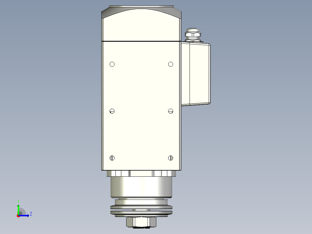 6068C-SCF30铝材精密锯切系列电主轴[SFM6068C-06-3.7KW-SCF30]左视图