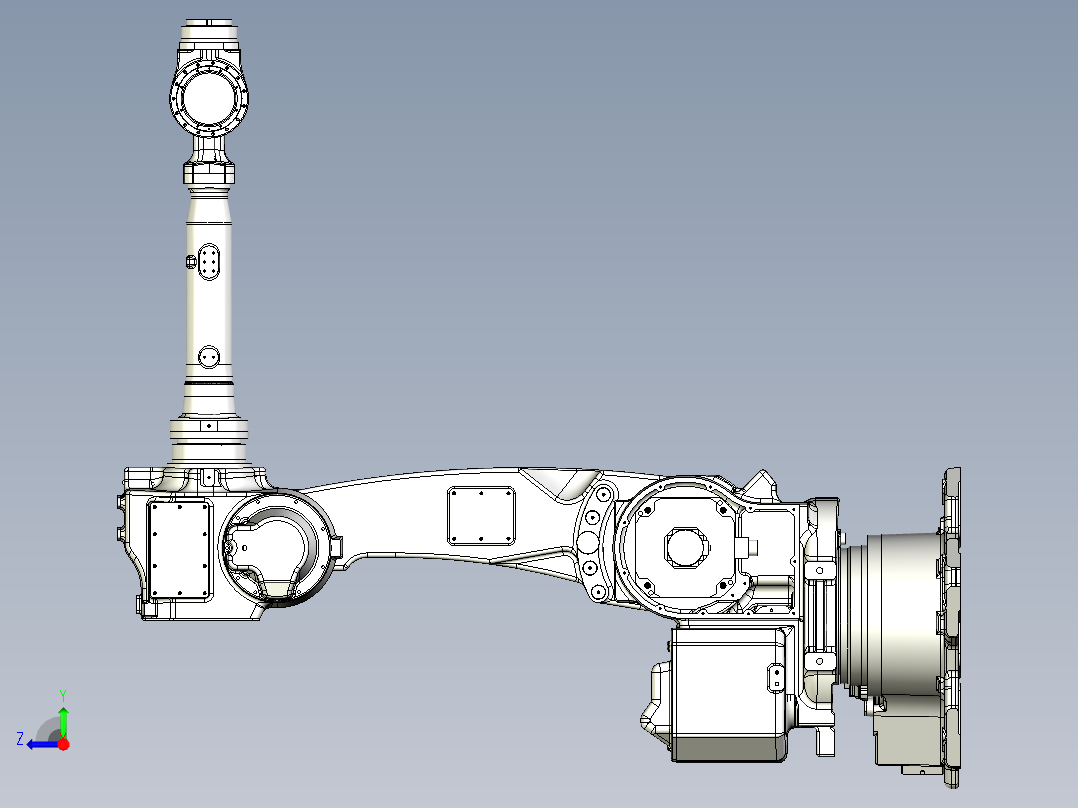 那智机器人nachi mc35 50 70 6axis industrial robot右视图