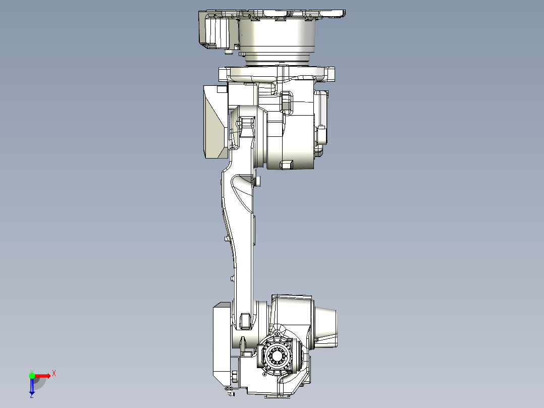 那智机器人nachi mc35 50 70 6axis industrial robot俯视图