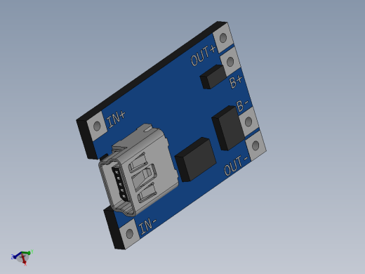 迷你USB锂离子电池充电器
