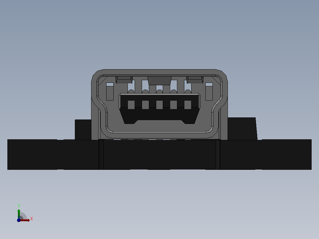 迷你USB锂离子电池充电器前视图