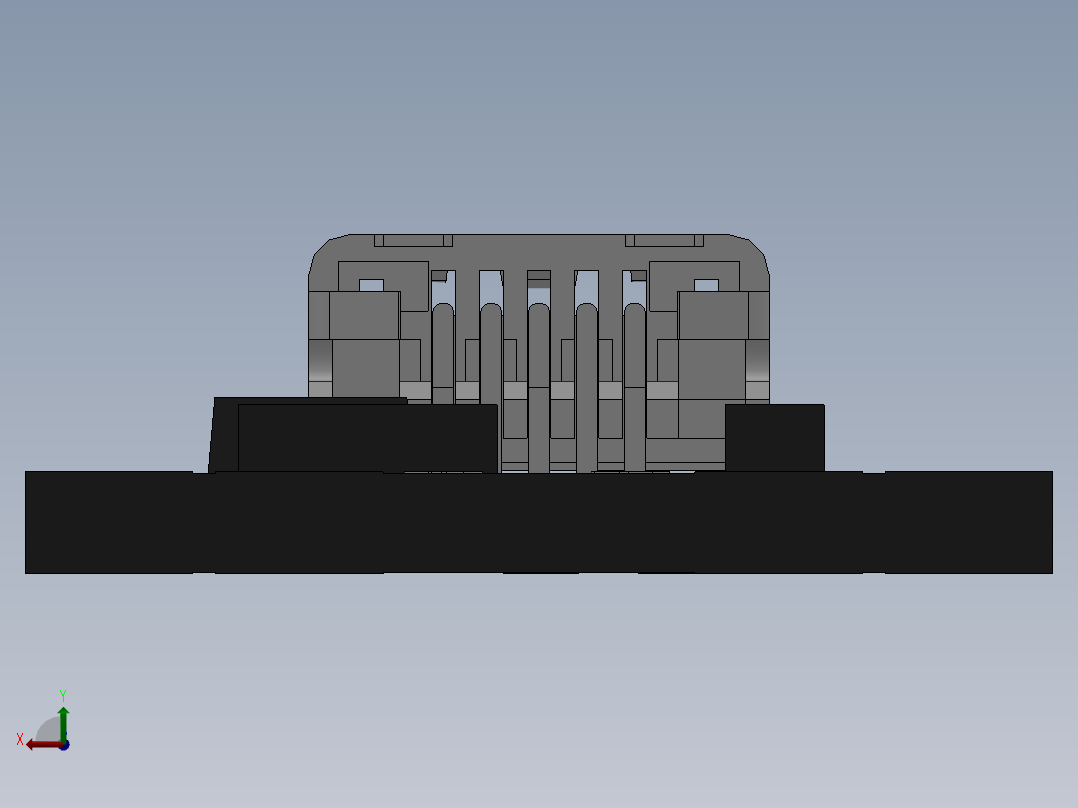 迷你USB锂离子电池充电器后视图