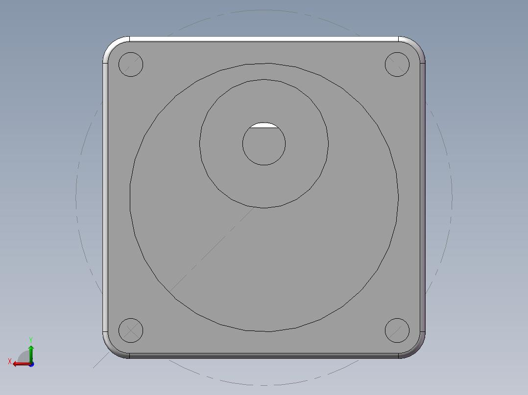 直流电机后视图