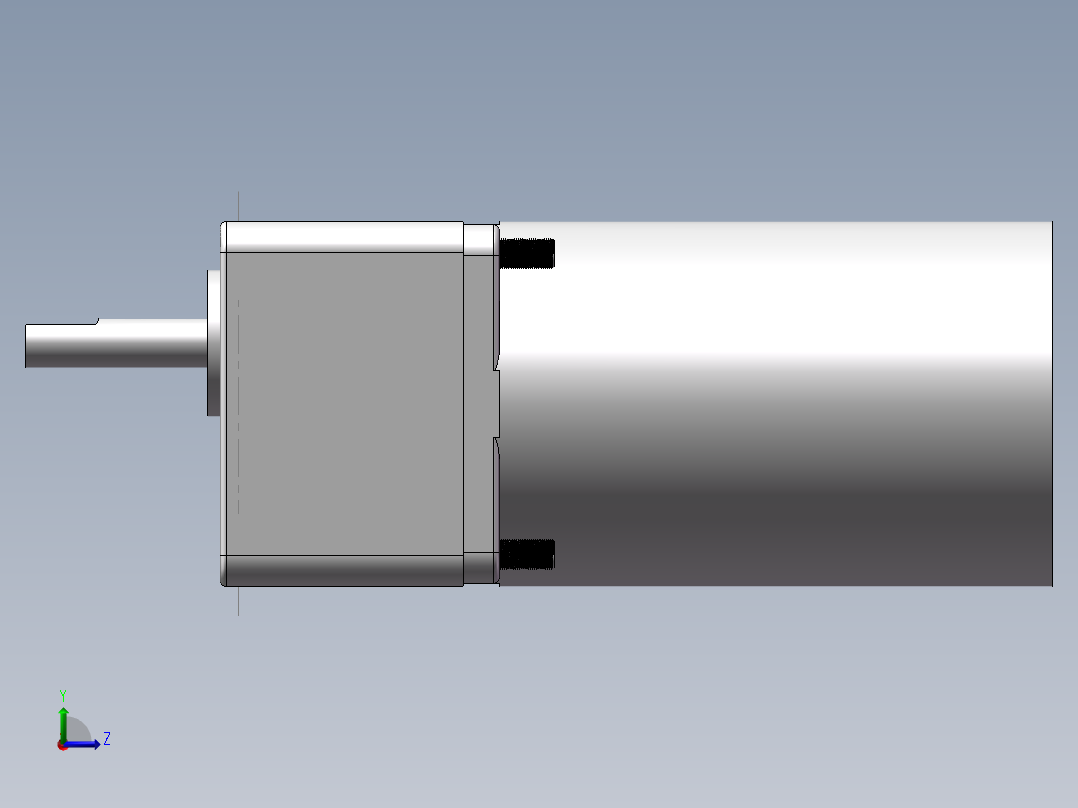 直流电机左视图