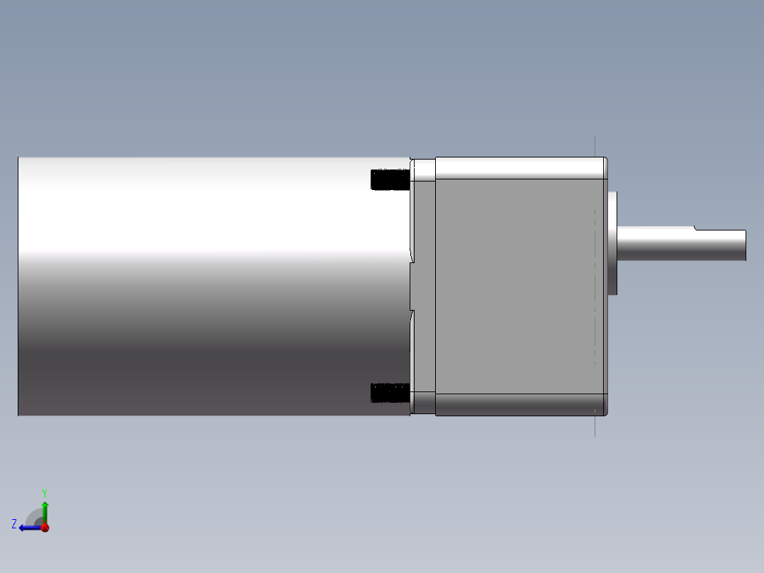 直流电机右视图