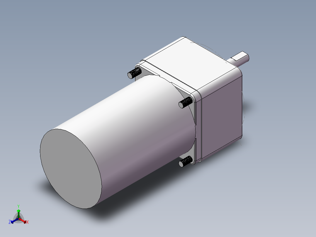 直流电机正等轴测图
