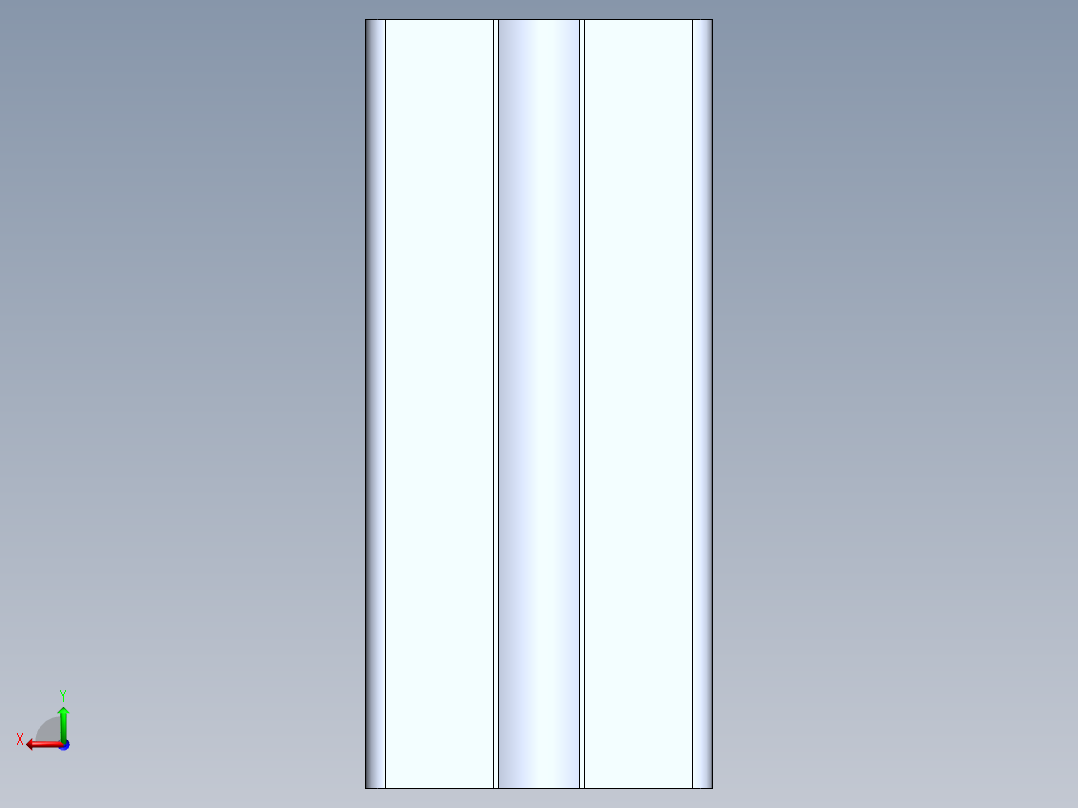 5款铝型材配件模型3D图纸 Solidworks设计后视图