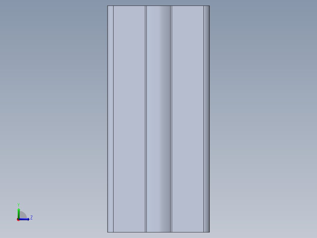 5款铝型材配件模型3D图纸 Solidworks设计左视图