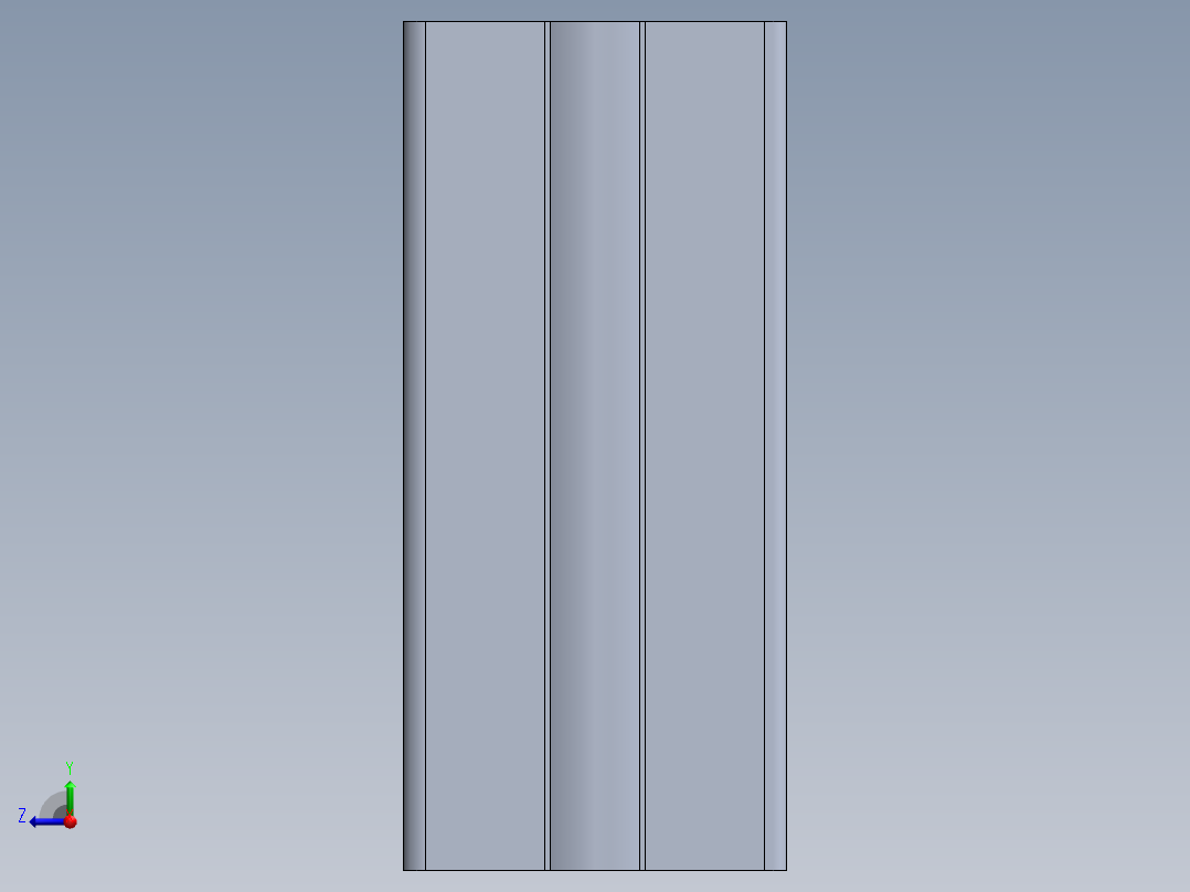 5款铝型材配件模型3D图纸 Solidworks设计右视图