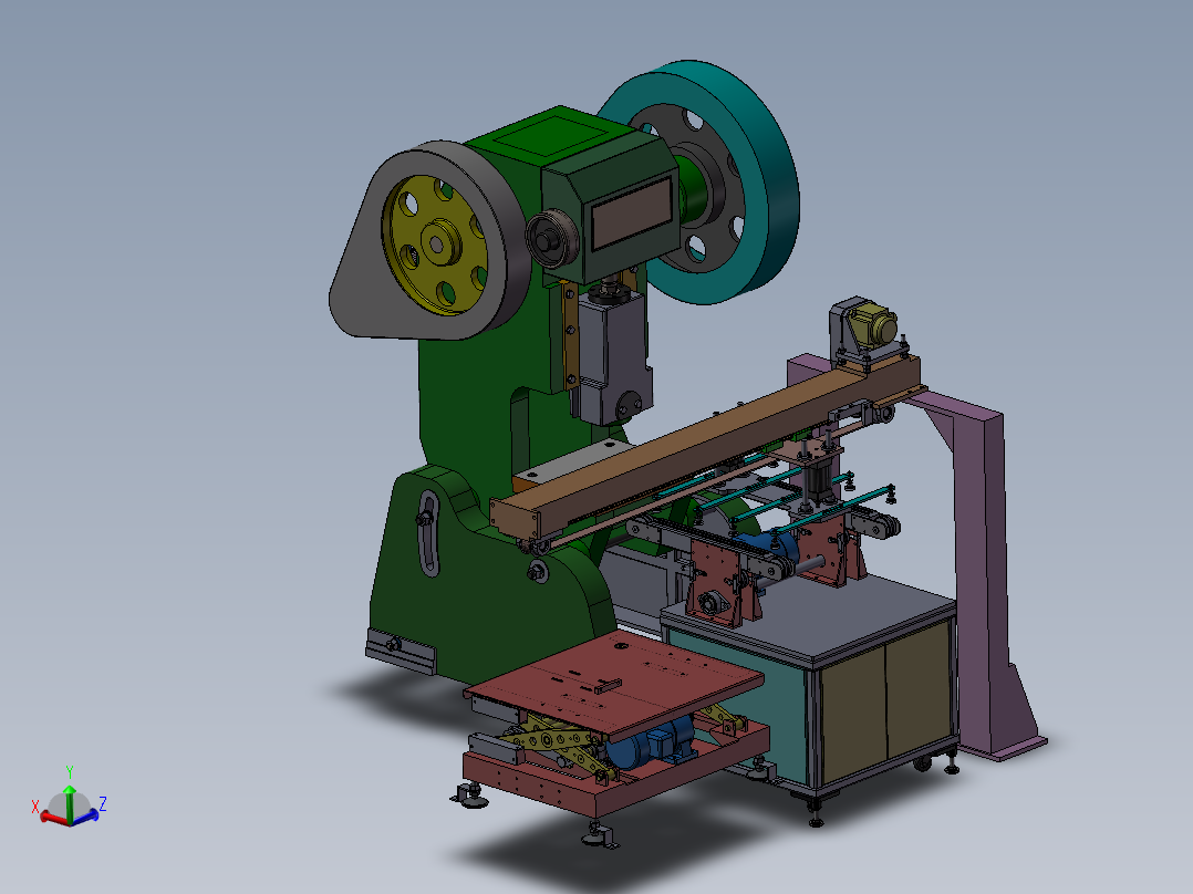 冲床自动上下料机3D图纸