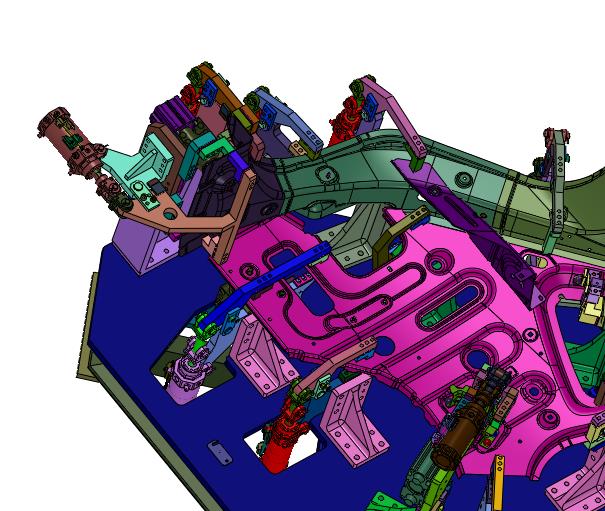 小汽车侧板焊接工装